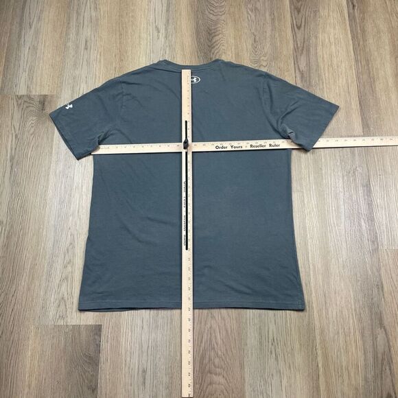 Under Armour Shirt Mens Extra Large Gray Project Rock Hardest Worker Training - Picture 7 of 10